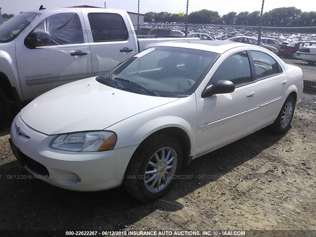 1C3EL56U41N525026 - 2001 CHRYSLER SEBRING LXI WHITE photo 2