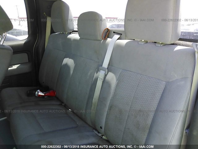 1FTEX1EM3CFC22973 - 2012 FORD F150 SUPER CAB WHITE photo 8