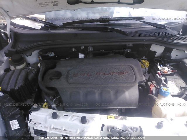 ZFBERFBT3G6C22602 - 2016 RAM PROMASTER CITY SLT 白色 照片 10