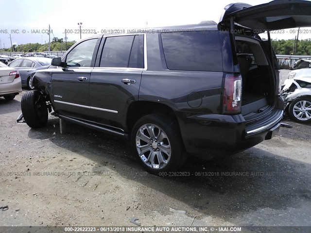 1GKS1CKJ4FR605015 - 2015 GMC YUKON DENALI BLACK photo 3