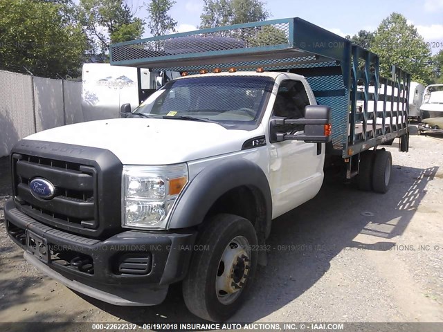 1FDUF5GY7BEA64191 - 2011 FORD F550 SUPER DUTY WHITE photo 2