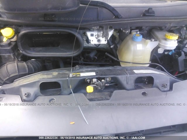 3C6TRVDG4GE100358 - 2016 RAM PROMASTER 2500 2500 HIGH WHITE photo 10