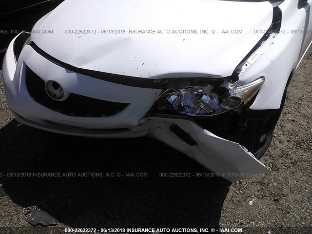 1NXBU4EE9AZ373150 - 2010 TOYOTA COROLLA S/LE/XLE WHITE photo 6