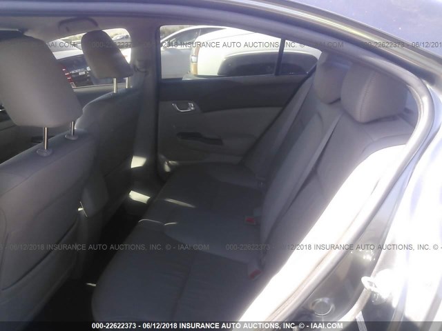 JHMFB4F33CS002524 - 2012 HONDA CIVIC HYBRID L GRAY photo 8