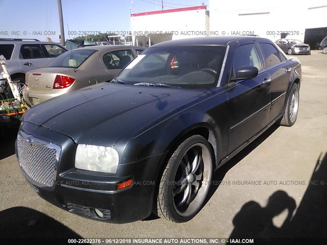 2C3KA53GX7H664621 - 2007 CHRYSLER 300 TOURING BLUE photo 2