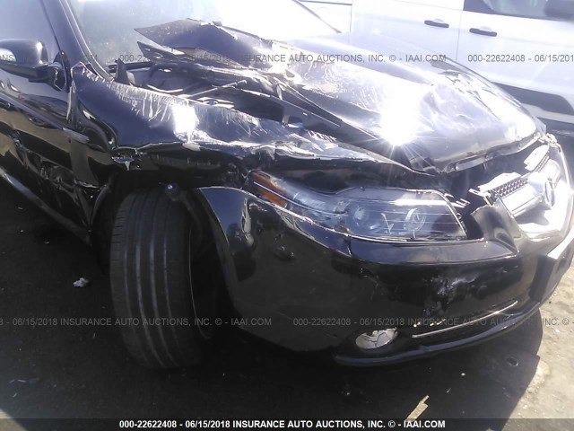 19UUA76647A045225 - 2007 ACURA TL TYPE S BLACK photo 6