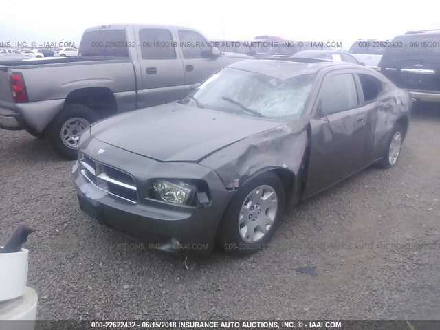 2B3KA33G08H173610 - 2008 DODGE CHARGER SXT GRAY photo 2