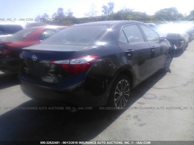 5YFBURHEXFP205549 - 2015 TOYOTA COROLLA L/LE/LE PLS/PRM/S/S PLS BLACK photo 4