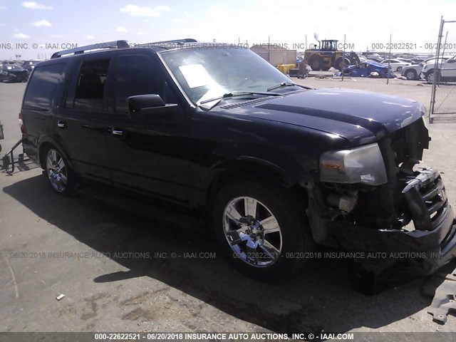 1FMFU19579EB16214 - 2009 FORD EXPEDITION LIMITED BLACK photo 1