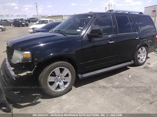 1FMFU19579EB16214 - 2009 FORD EXPEDITION LIMITED BLACK photo 2