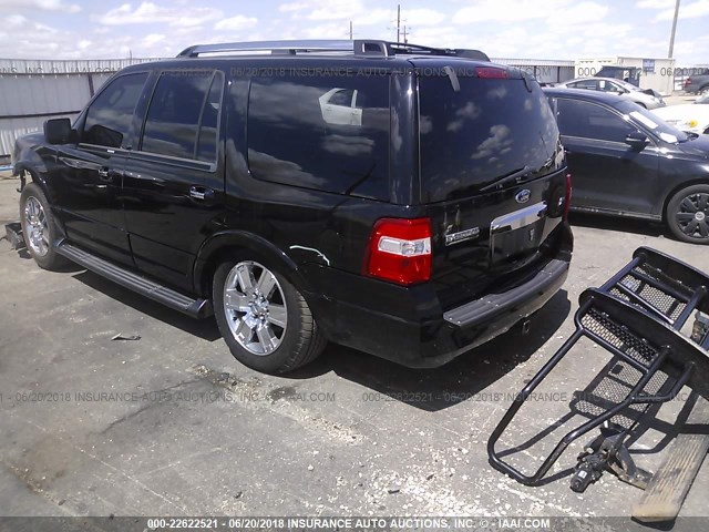 1FMFU19579EB16214 - 2009 FORD EXPEDITION LIMITED BLACK photo 3