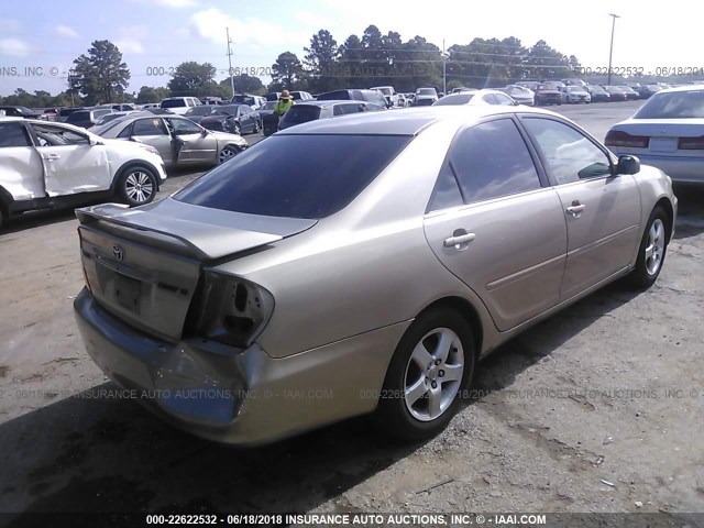 4T1BE32K72U501971 - 2002 TOYOTA CAMRY LE/XLE/SE Qızıl foto 4