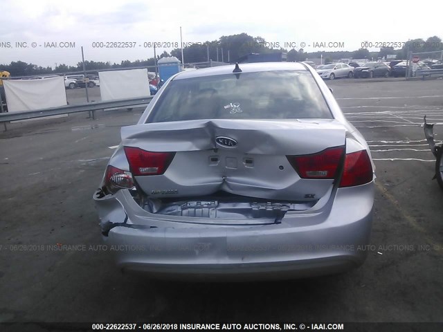 KNAGH4A85A5452319 - 2010 KIA OPTIMA EX/SX SILVER photo 6