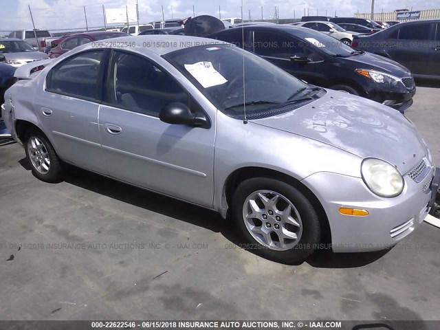 1B3ES56C23D106818 - 2003 DODGE NEON SXT SILVER photo 1