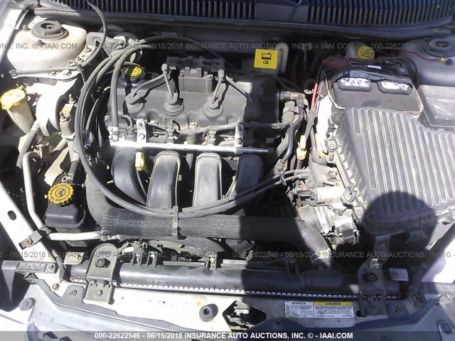 1B3ES56C23D106818 - 2003 DODGE NEON SXT SILVER photo 10