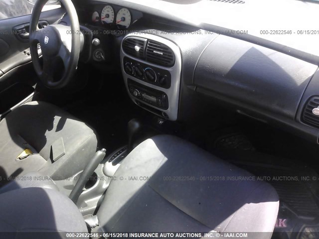 1B3ES56C23D106818 - 2003 DODGE NEON SXT SILVER photo 5