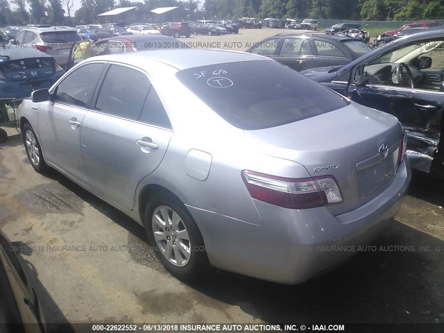 JTNBB46K773016400 - 2007 TOYOTA CAMRY NEW GENERAT HYBRID SILVER photo 3