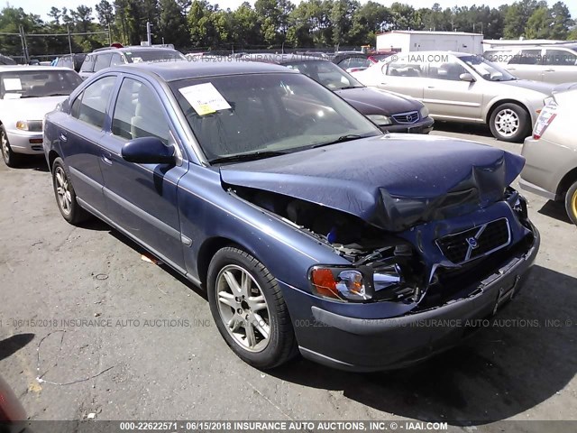 YV1RS58DX12002294 - 2001 VOLVO S60 2.4T BLUE photo 1