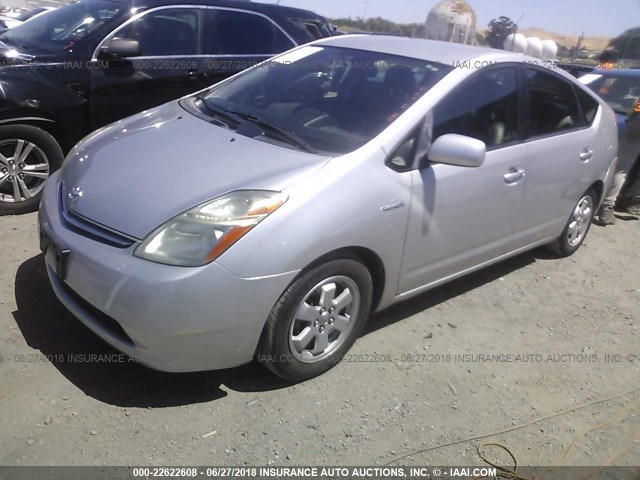 JTDKB20UX77576911 - 2007 TOYOTA PRIUS SILVER photo 2