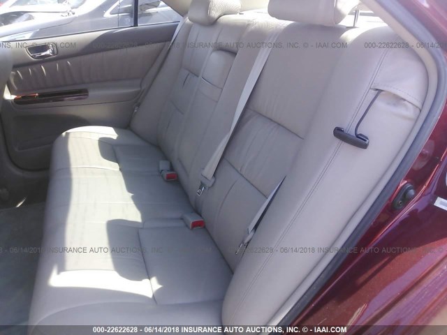 JTDBE32K230171721 - 2003 TOYOTA CAMRY LE/XLE Կարմիր լուսանկար 8