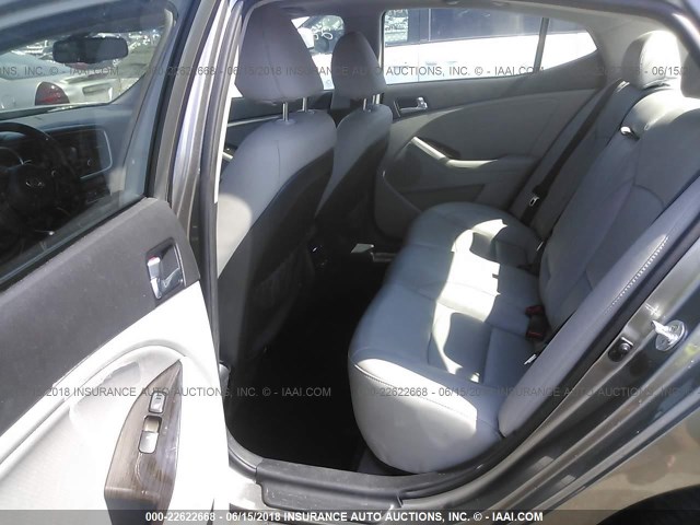 5XXGN4A76FG395327 - 2015 KIA OPTIMA EX Gris foto 8