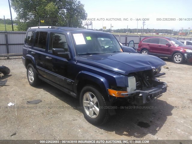 1J8HG48K66C198529 - 2006 JEEP COMMANDER მუქი ლურჯი ფოტო 1