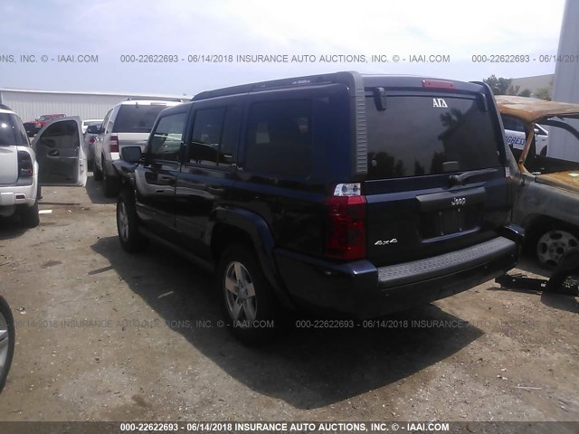 1J8HG48K66C198529 - 2006 JEEP COMMANDER მუქი ლურჯი ფოტო 3