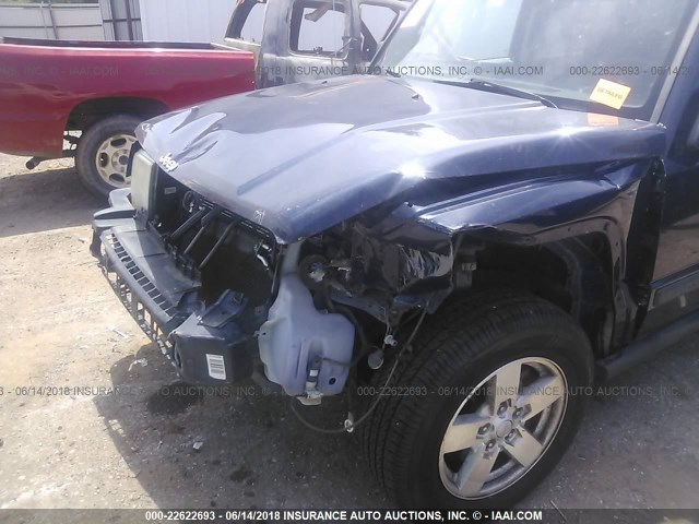 1J8HG48K66C198529 - 2006 JEEP COMMANDER მუქი ლურჯი ფოტო 6