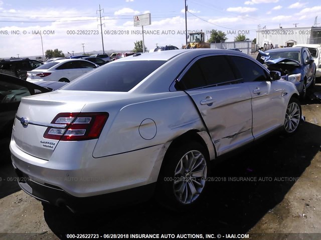 1FAHP2F87GG113118 - 2016 FORD TAURUS LIMITED SILVER photo 4