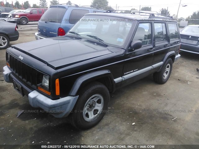 1J4FF68S2XL678074 - 1999 JEEP CHEROKEE SPORT/CLASSIC შავი ფოტო 2