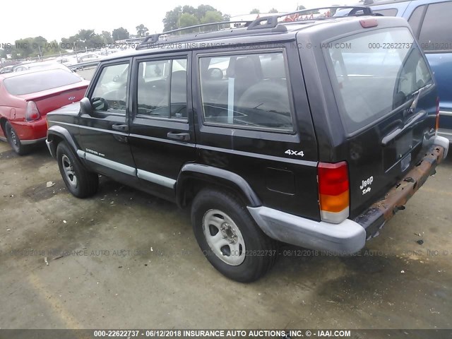 1J4FF68S2XL678074 - 1999 JEEP CHEROKEE SPORT/CLASSIC შავი ფოტო 3