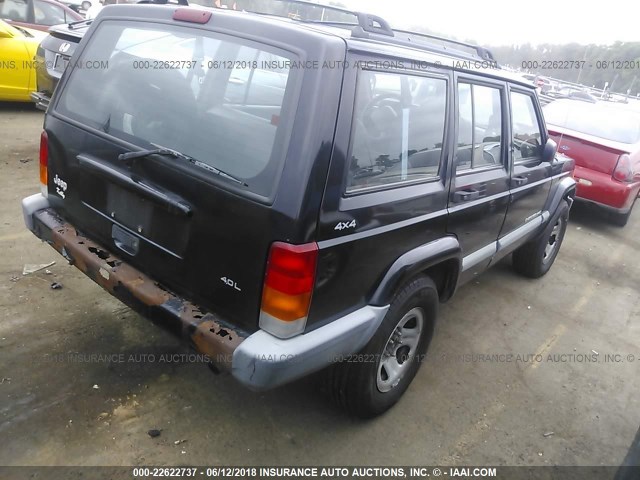 1J4FF68S2XL678074 - 1999 JEEP CHEROKEE SPORT/CLASSIC შავი ფოტო 4