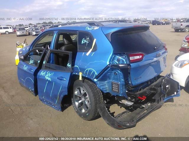 1C4PJMBX9JD533150 - 2018 JEEP CHEROKEE TRAILHAWK 蓝色 照片 3