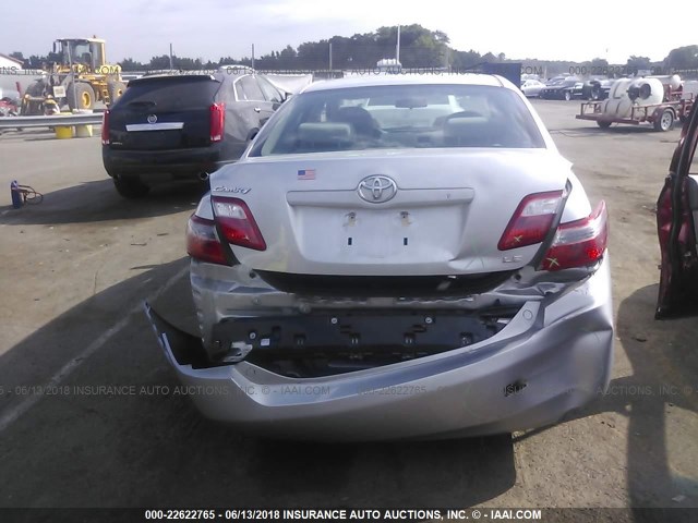 4T1BE46K37U598822 - 2007 TOYOTA CAMRY NEW GENERAT CE/LE/XLE/SE SILVER photo 6