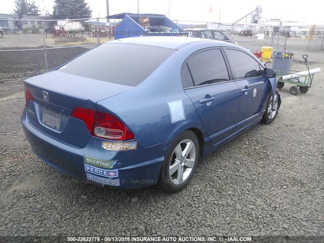 1HGFA168X6L112470 - 2006 HONDA CIVIC EX BLUE photo 4