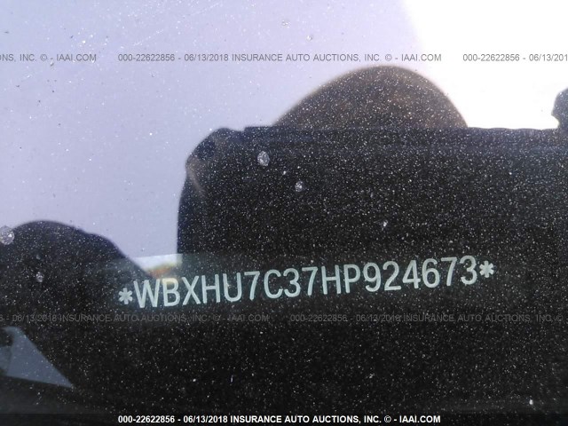 WBXHU7C37HP924673 - 2017 BMW X1 SDRIVE28I WHITE photo 9