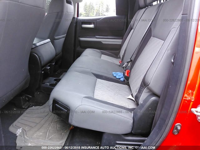 5TFUY5F12EX335928 - 2014 TOYOTA TUNDRA DOUBLE CAB SR/SR5 RED photo 8