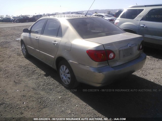 1NXBR32E04Z235114 - 2004 TOYOTA COROLLA CE/LE/S GOLD photo 3