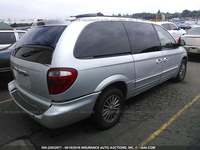 2C8GP54L81R114359 - 2001 CHRYSLER TOWN & COUNTRY LXI SILVER photo 4