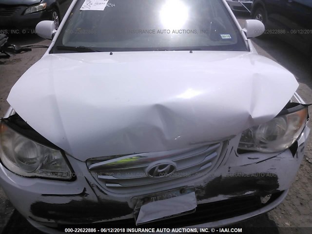 KMHDU4AD1AU998325 - 2010 HYUNDAI ELANTRA BLUE/GLS/SE WHITE photo 10