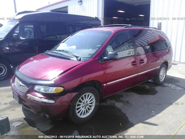 1C4GP54L8WB559949 - 1998 CHRYSLER TOWN & COUNTRY LX RED photo 2