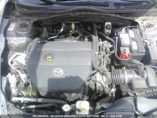 1YVHZ8BH9B5M02089 - 2011 MAZDA 6 I Gris photo 10