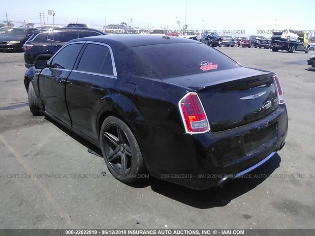 2C3CCAFJ7CH800891 - 2012 CHRYSLER 300 SRT-8 BLACK photo 3