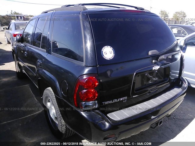 1GNDT13S782131686 - 2008 CHEVROLET TRAILBLAZER LS/LT BLACK photo 3