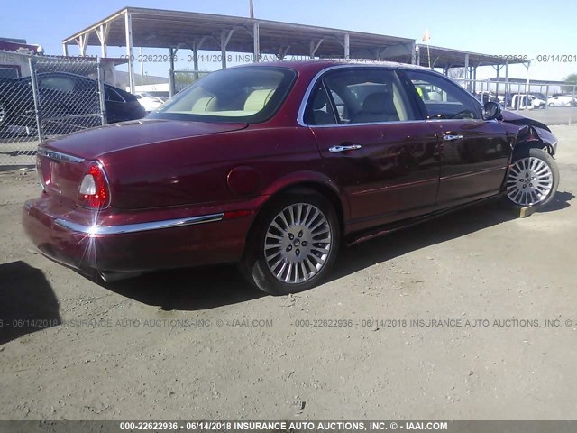 SAJWA82CX5SG42528 - 2005 JAGUAR VANDENPLAS BURGUNDY photo 4