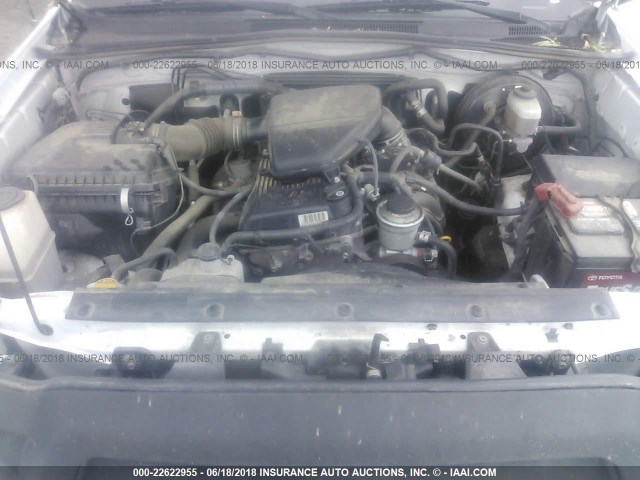 5TETX22N96Z237169 - 2006 TOYOTA TACOMA ACCESS CAB Ақ фото 10