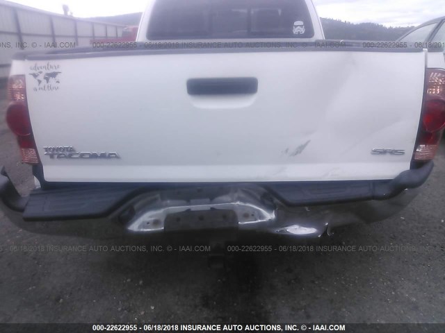 5TETX22N96Z237169 - 2006 TOYOTA TACOMA ACCESS CAB Ақ фото 6