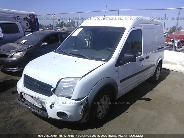 NM0LS7BN4DT165284 - 2013 FORD TRANSIT CONNECT XLT WHITE photo 2