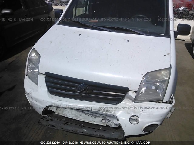 NM0LS7BN4DT165284 - 2013 FORD TRANSIT CONNECT XLT WHITE photo 6