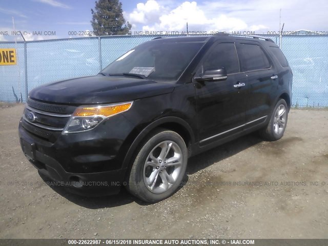 1FM5K8F85EGA14000 - 2014 FORD EXPLORER LIMITED 黑色 照片 2